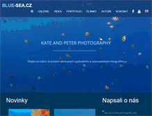 Tablet Screenshot of blue-sea.cz